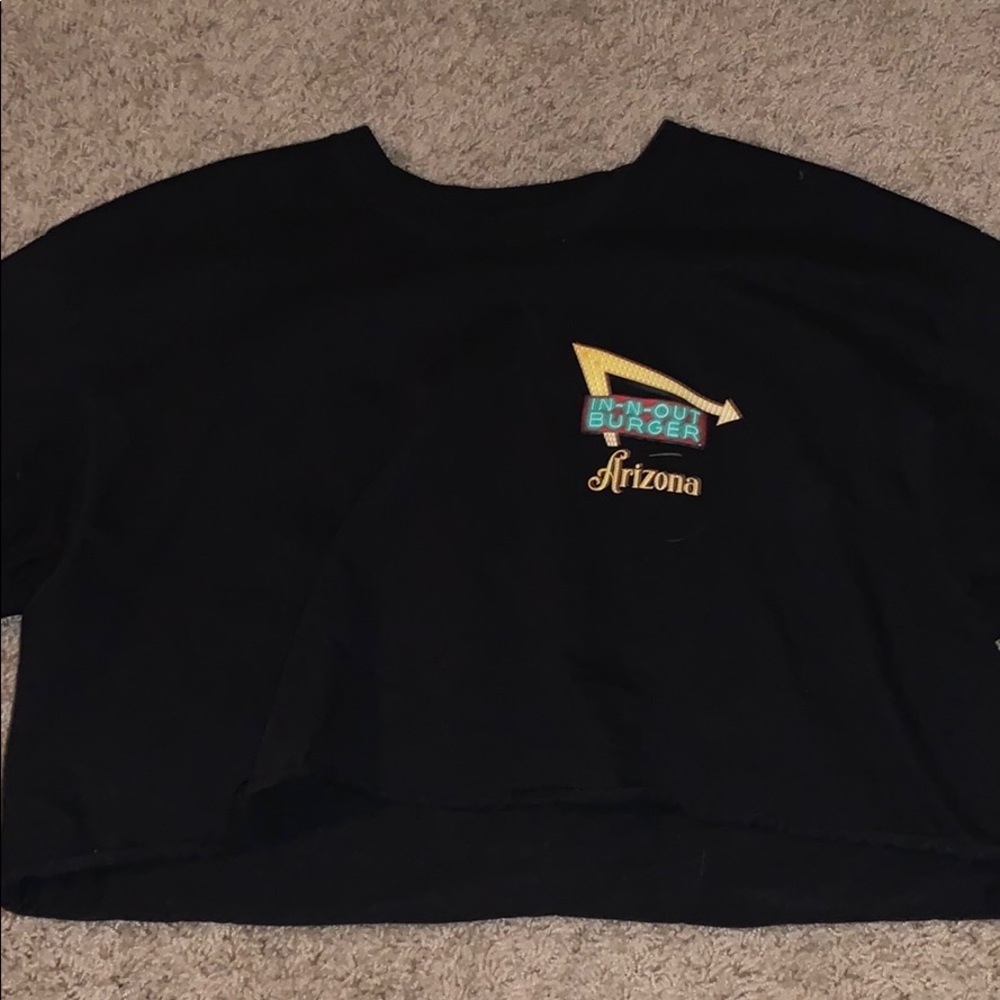 in and out cropped t shirt